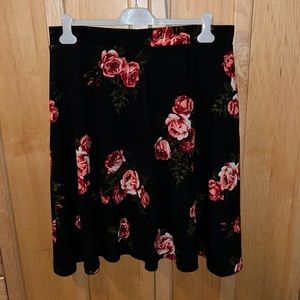 Vamp floral a-line skirt